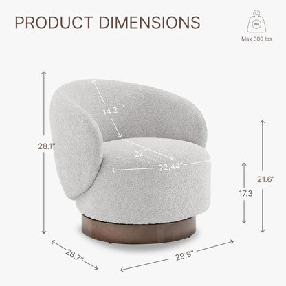 Luxury Bouclé Accent Armchair