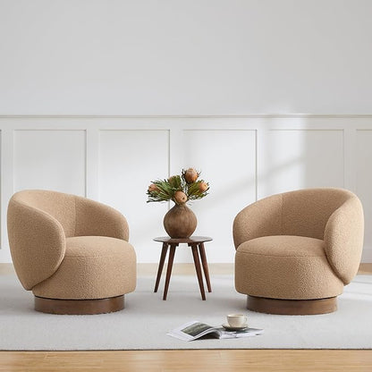 Luxury Bouclé Accent Armchair