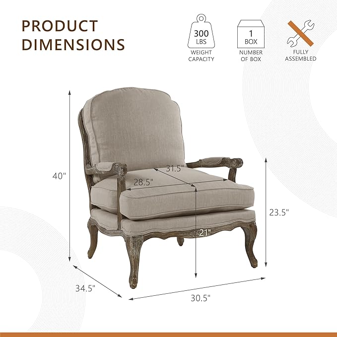Luxury Accent Chair – Neutral Beige