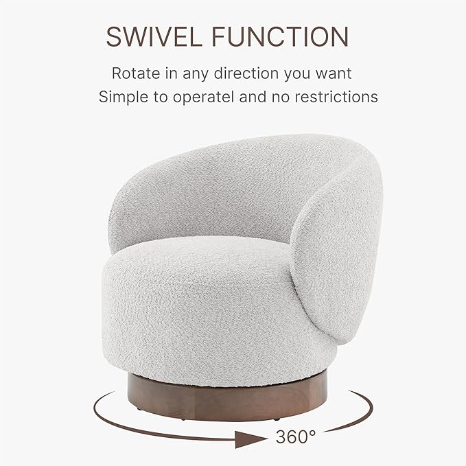 Luxury Bouclé Accent Armchair
