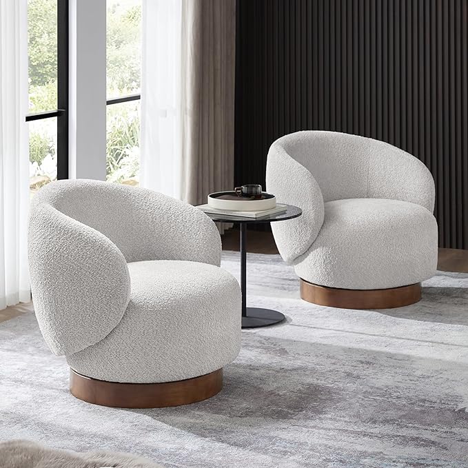 Luxury Bouclé Accent Armchair