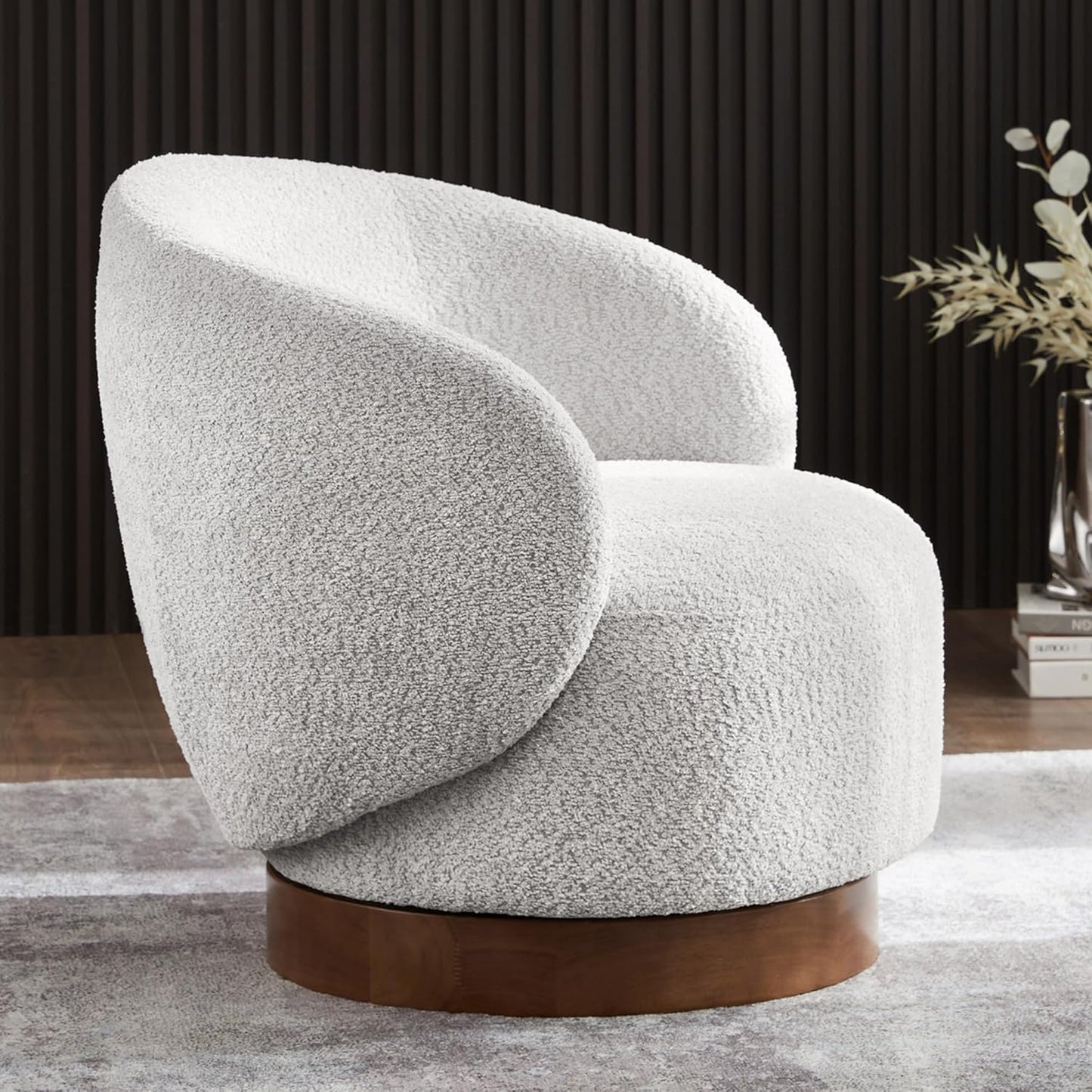 Luxury Bouclé Accent Armchair