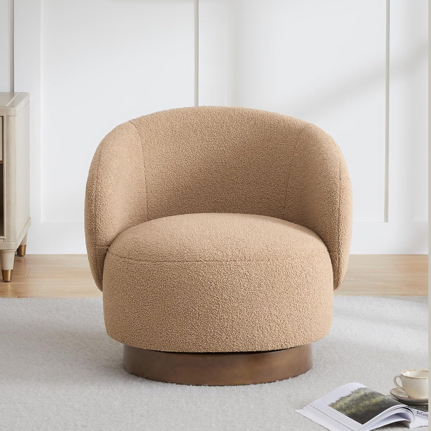 Luxury Bouclé Accent Armchair